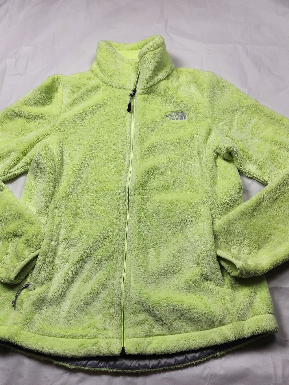 The North Face Women's Osito Fleece Jacket - Lime Green Color Full Zip Size Med